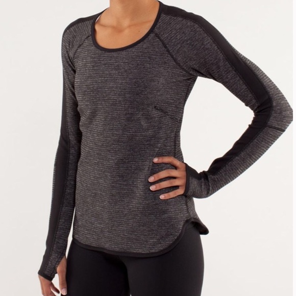 Lululemon Reversible Runder Under Long Sleeve Sz 4 - Picture 1 of 14